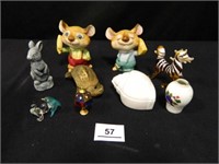 Figurines; Shell Box; Vase; Seahorse & Dolphin;