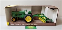 John Deere Model 70 w/ Hay Rake, NIB, Ertl, 1994