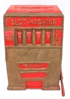 Cast Iron Slot Machine Bank