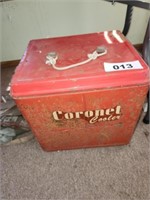 VTG. CORONET COOLER- METAL , SHOWS RUST & WEAR