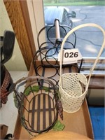 SMALL METAL WINE RACK- BOTTLE CARRIER & OTHER