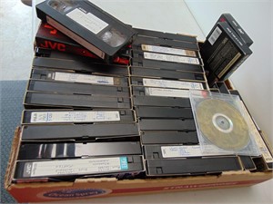 Lg flat of VHS tapes of Recorded Boxing Matches.