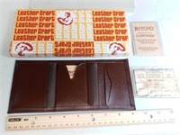 F4) Vintage leathercraft cowhide wallet