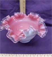 Pink Decorative dish Fenton?