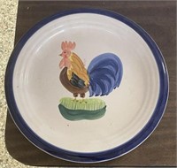 11" Rooster plate. Ships