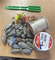 Fishing Tackle lot and other items