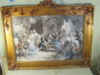 LARGE VICTORIAN PRINT BY V. DE EAREDES
