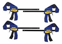 (4) IRWIN Quick-Grip One-Handed Mini Bar Clamp