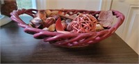 Ceramic open lace bowl