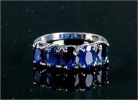 2.05ct Sapphire 10k White Gold Ring CRV$1200