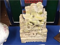 VINTAGE CHINESE SOAP STONE ALTO-RELIEF SCULPTURE