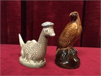 2 1969 Beneagles Scotch Whiskey Figure Decanters