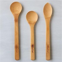 Pampered Chef BAMBOO SPOON SET