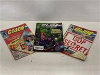 Lot of 3 vintage G.I. Joe comic books