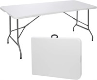 SUPER DEAL 6FT Folding Picnic Table  71x27