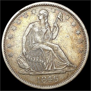 1846-O Seated Liberty Half Dollar NEARLY