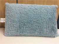 Blue Fuzzy standard size pillow