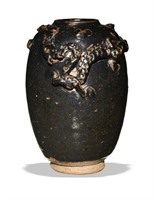 Chinese Black Glazed Vase, Ming or Earlier