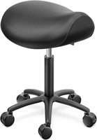 Adjustable Saddle Stool, Black