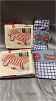 Coca-Cola 2 Full Size Sheet Sets and Two Pillow