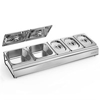 Onlyfire Pizza Topping Station Stainless Steel Sea