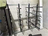 Mobile 5 Tiered Double Sided Storage Rack