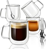 Without spooon - mfome Double Wall Glass Coffee