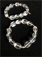 Clear Quartz & Sterling Silver Bracelets by BARSE