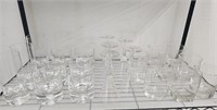 Glassware Shelf Lot