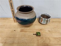 Outdoor Pottery Pots and Vintage Cigarette Holder