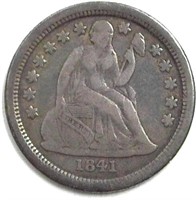 1841-O Silver Seated Dime