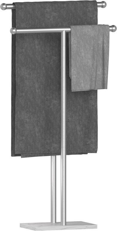 (38 Inch - silver) Qflushor Towel Rack Standing