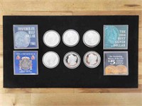 Set of Morgan Dollar Replicas and Commemoratives