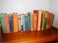 SHELF OF ANTIQUE AND VINTAGE BOOKS