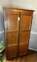 5' Tall Oak Cabinet