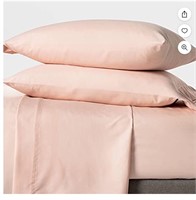 Twin Solid Flat Sheet Separates Pink - Pillowfort