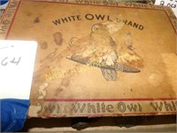 White Owl cigar box w/ arrow heads