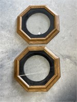 2 Wood Plate Frames