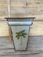 Palm tree flower pot