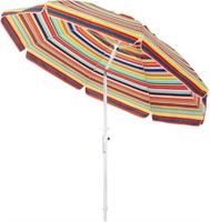 6.5ft Beach Umbrella with Sand Anchor