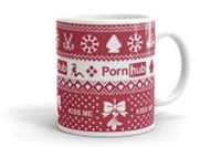 Porn hub Christmas mug