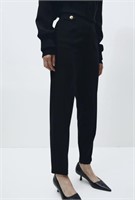 Size XXL jersey dress pants - black with gold