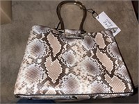 Naturalizer satchel - snake/serpent pastel bag