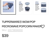 TUPPERWARE MICROWAVE POPCORN MAKER - Our