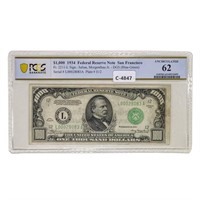 FR. 2211-L 1934 $1,000 FRN PCGS UNC-62