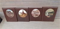 4 OLD West Time Life Books - Leather Bound