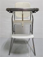 Vintage metal high chair