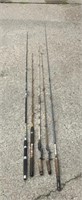 D3)  5 Fishing Rods Usable Condition