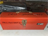 Red Metal Toolbox w/Contents