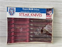 REGAL CUTLERY STAINLESS STEEL STEAK KNIVES NOS